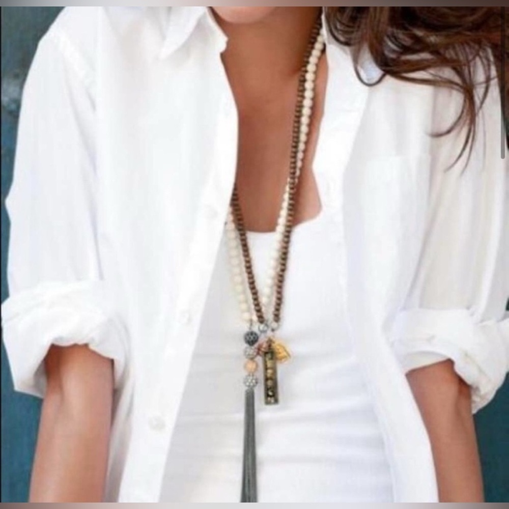 Stella & Dot Awakening Charm Necklace EUC